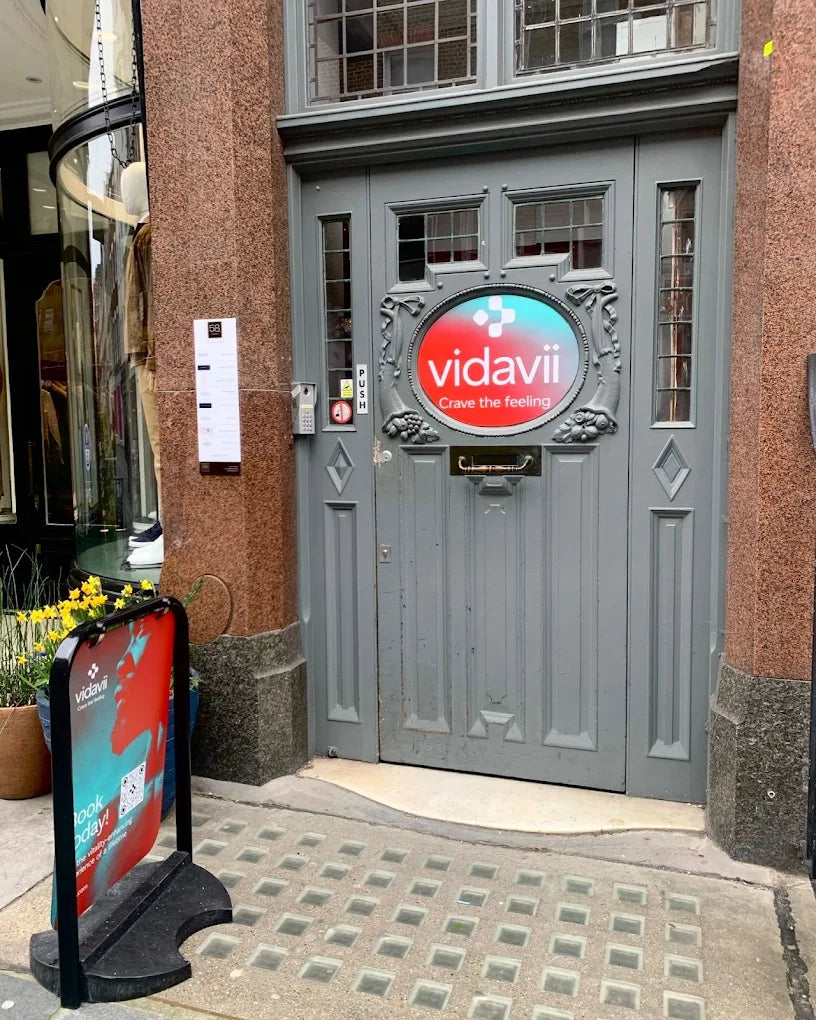 The Vidavii front door, Mayfair